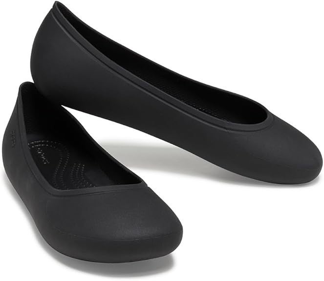 Crocs Brooklyn 209384-001 Ballet Flats Womens US 9 Black Slip On Shoes TLW183