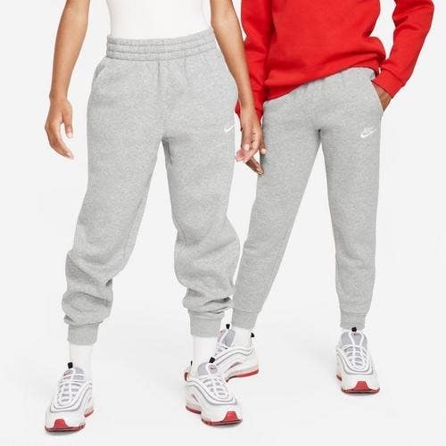 Nike Club Joggers Pants Unisex Kids Large Grey Cotton Fleece Drawstring TLW178