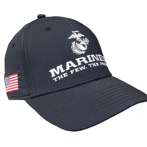 NEW TaylorMade Custom Radar Marines Black/White Adjustable Golf Hat/Cap