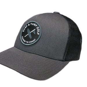 NEW Surf & Turf Golf Course To Coast #8 Charcoal Adjustable Snapback Golf