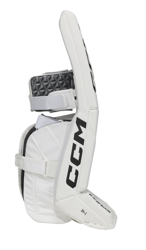 New CCM White E Flex 6 Goalie Leg Pads | 34+1" | #191520632052