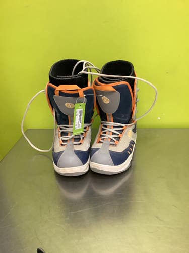 Used Kemper HEELSIDE Mens Snowboard Boots Grey Senior 9 11686-S000046964