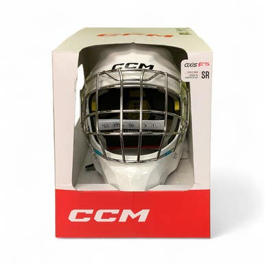 New AXIS F5 SR GOAL MASK WHT OSFA 11686-CCMGFAF5SRWHTOS