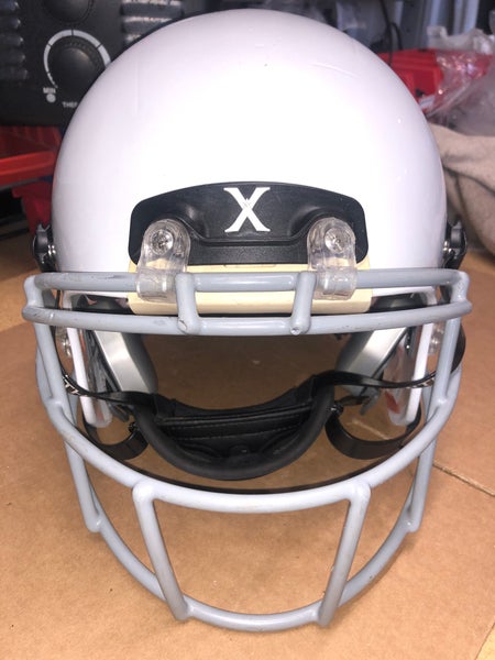 USED XENITH X2E+ ADULT FOOTBALL HELMET - LARGE - METALLIC WHITE