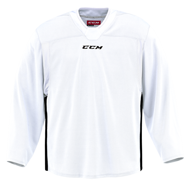 New CCM 6000 Series Quicklite Practice Jersey White | Junior L/XL | #888600656502