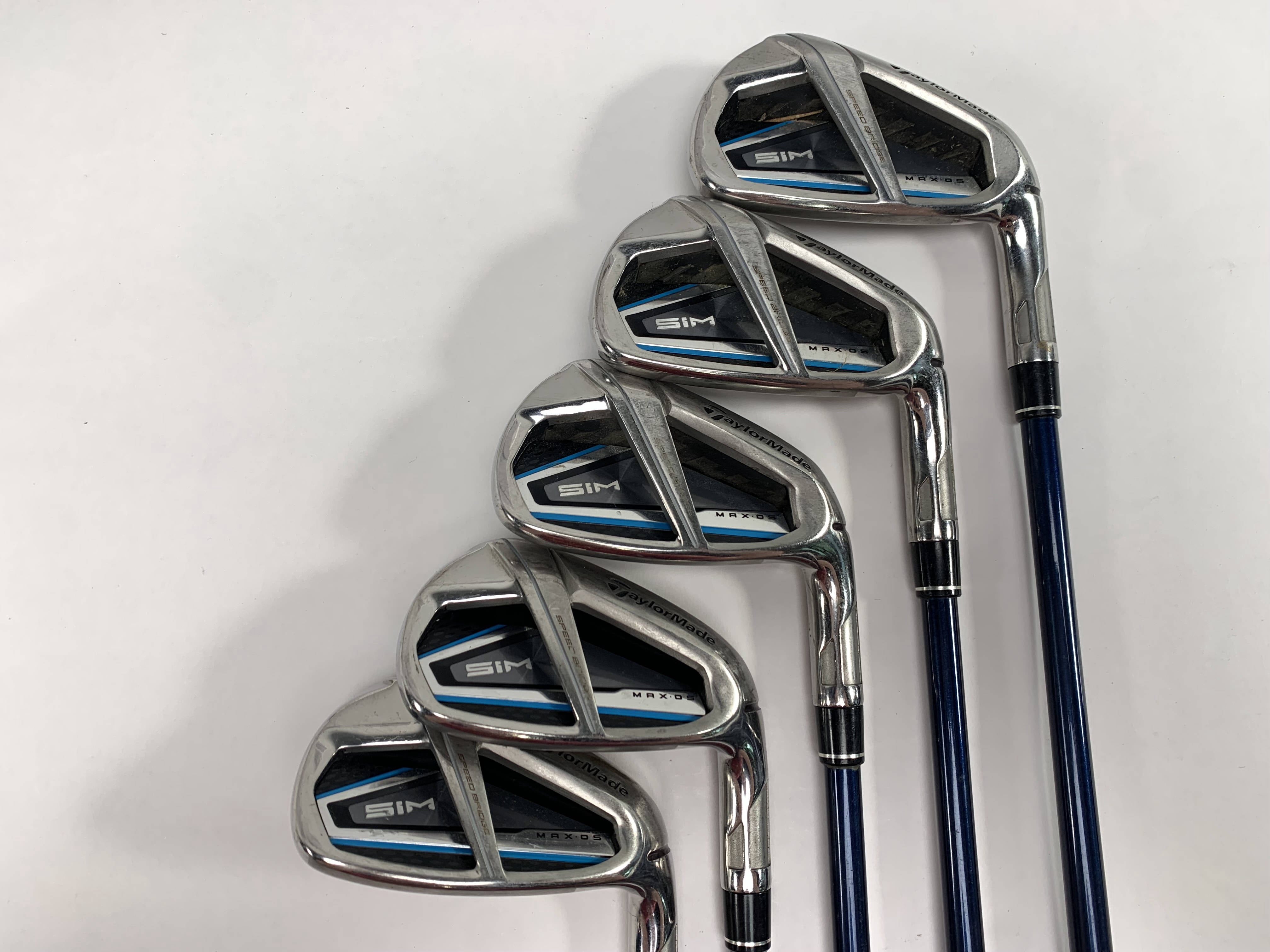 Taylormade SIM2 MAX Iron Set 5-PW+AW Fujikura Ventus Blue 6R