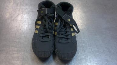 Used Adidas Wrestling Shoes Grey Junior 04.5 11339-S000195776