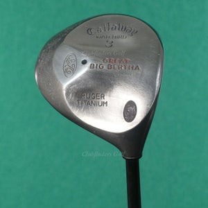 Callaway Great Big Bertha Warbird Ruger Titanium Fairway 3 Wood Graphite Firm