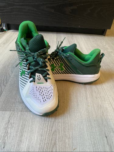 Green Size 13.0 (W 14.0) Under Armour Low Top (Used)