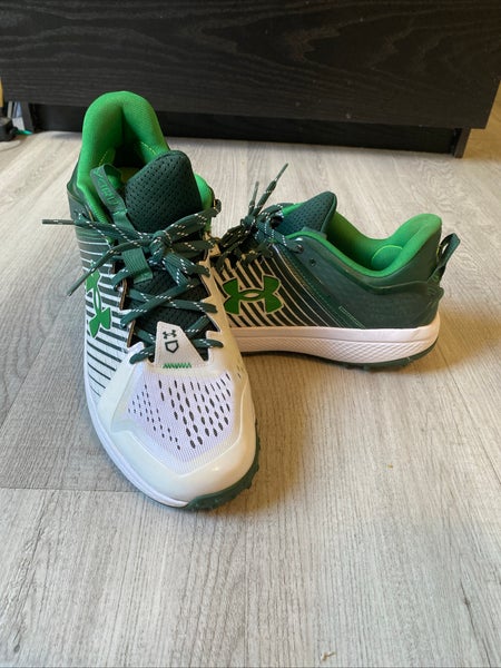 Green Size 13.0 (W 14.0) Under Armour Low Top (Used)