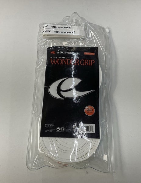 Solinco High Performance Wonder Grip Overgrip 30 Pack (White)