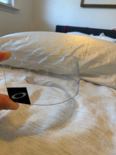 Game worn Seattle Kraken Oakley pro cut Visor (Used)