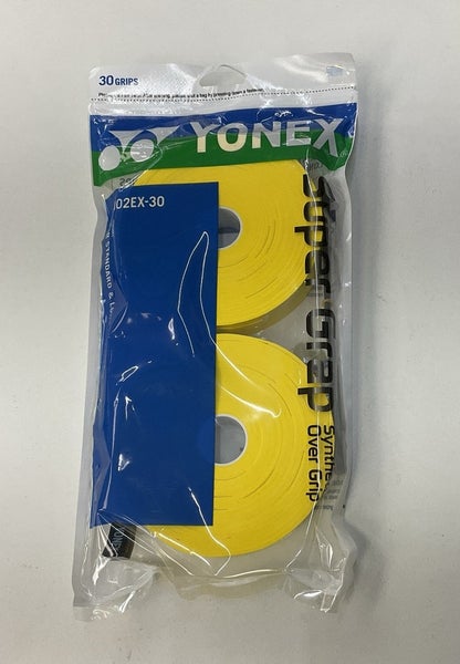 Yonex Wet Super Grap Overgrip 30 Pack (Yellow)