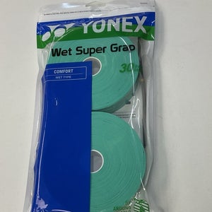 Yonex Wet Super Grap Overgrip 30 Pack (Green)