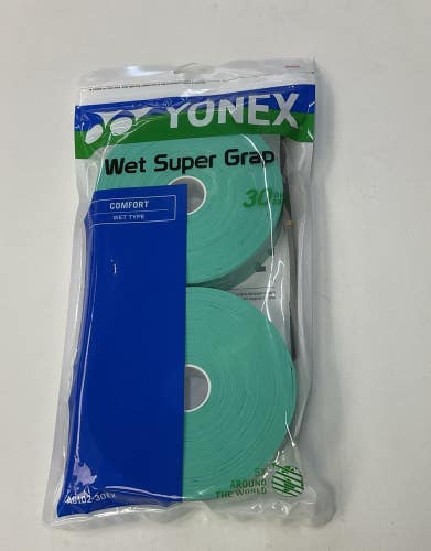 Yonex Wet Super Grap Overgrip 30 Pack (Green)