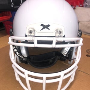 USED XENITH X2E+ ADULT FOOTBALL HELMET - LARGE - METALLIC WHITE