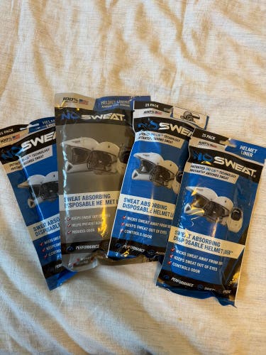 (New) no sweat helmet liners