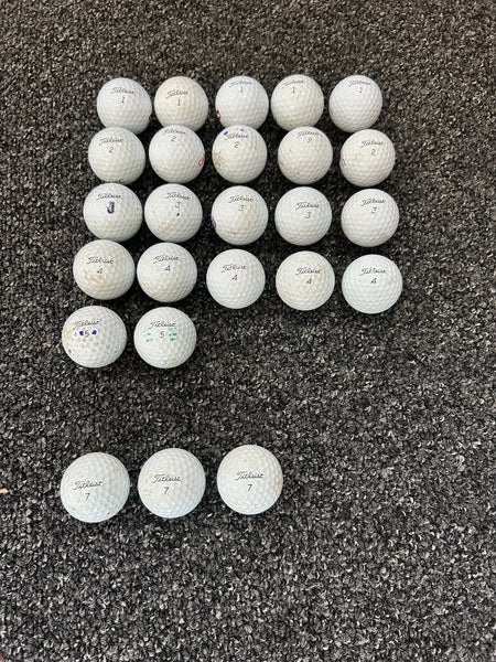 Titleist Pro V1 Balls Used 25 Count Good Condition