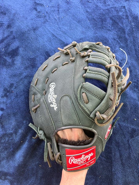 Black Adult Rawlings Premium Series RH First Base Baseball Glove 12.5" (Used)