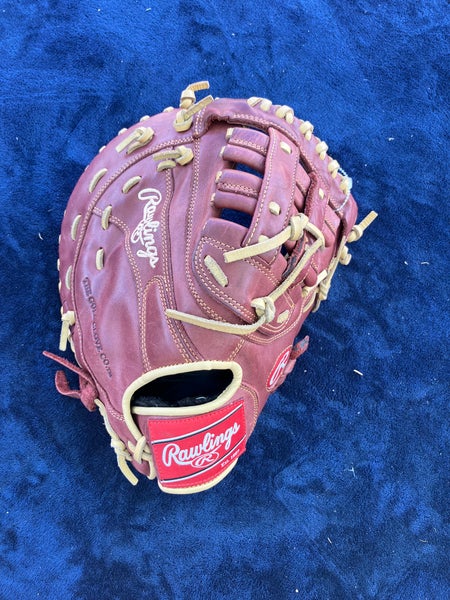 Red Adult Rawlings Sandlot RH First Base Baseball Glove 12.5" (Used)