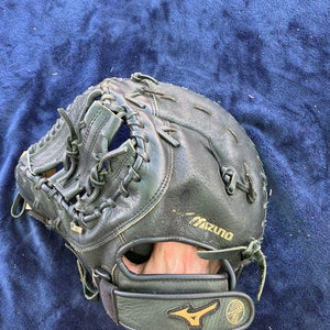 Black Mizuno Power Close LH First Base Baseball Glove 12.5" (Used)