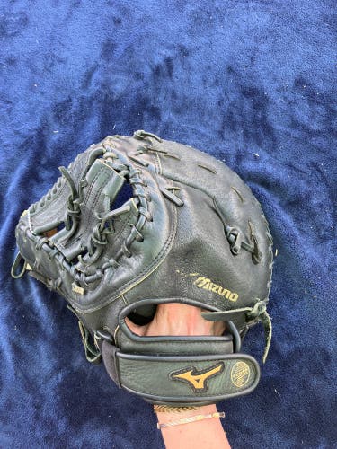 Black Mizuno Power Close LH First Base Baseball Glove 12.5" (Used)