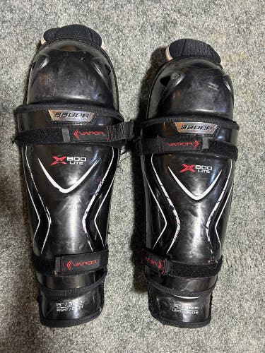 Senior Bauer Vapor X800 15" Shin Pads (Used)