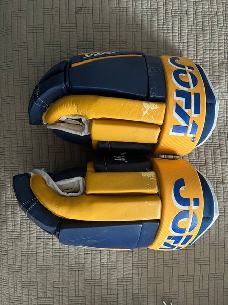 Jofa Size Medium Vintage Leather Pro Hockey Gloves