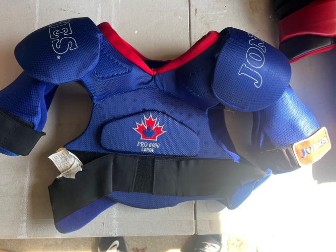 Large Senior Jones Shoulder Pads (New)