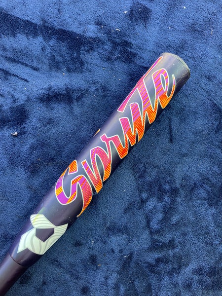 Cracked Purple 2022 DeMarini Spryte Composite Bat (-12) Composite 18 oz 30" (Used)