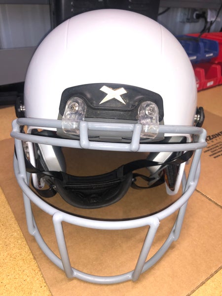 USED XENITH X2E+ ADULT FOOTBALL HELMET - LARGE - METALLIC WHITE