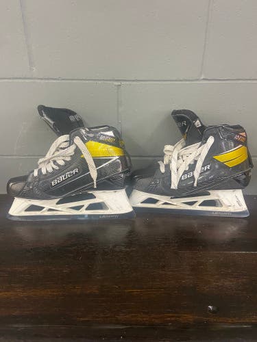 2020 Bauer Supreme UltraSonic Hockey Goalie Skates Regular Width 9.5 (Used)