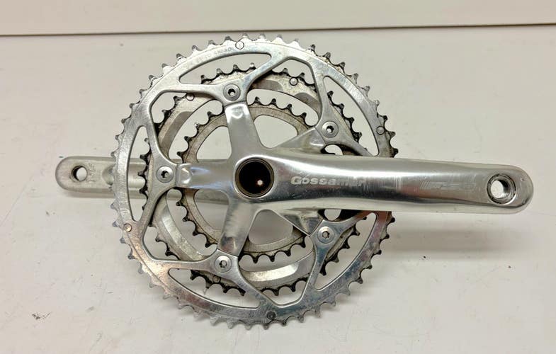 FSA Gossamer 167.5mm 52/42/30 Silver Aluminum Road Bike Triple Crankset GREAT