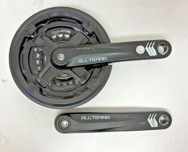GT All Terra 175mm 42/34/24/ Black Aluminum Triple Crankset Steel Chainrings