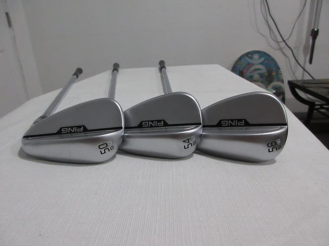 Ping s159 Wedge Set - 50.12 - 54.12 - 58.10- Stiff Flex Steel - Black Dot - MINT