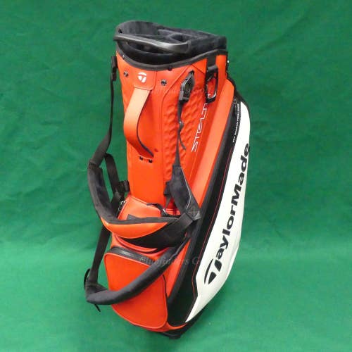 TaylorMade Stealth Tour TM23 2023 Red/White/Black Golf Stand Bag & Raincover
