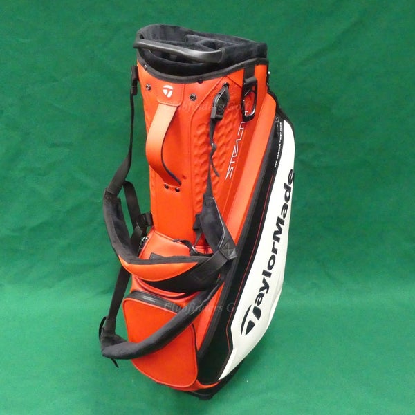 TaylorMade Stealth Tour TM23 2023 Red/White/Black Golf Stand Bag & Raincover