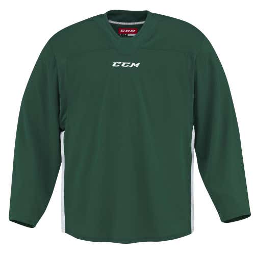 New CCM 6000 Series Quicklite Practice Jersey Dark Green | Senior L | #888600657684