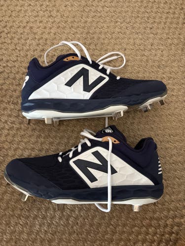 Blue Men's Size M 12.0 (W 13.0) Adult New Balance Low Top Metal (New)