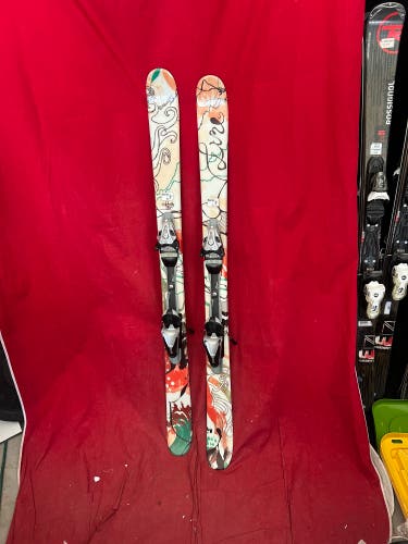 Salomon 133 cm Skis With Bindings (Used)
