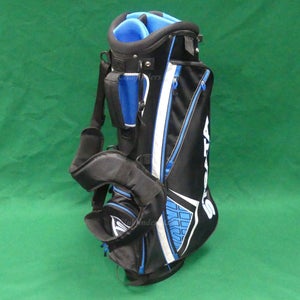 Callaway Strata Black/Blue/White 7-Way Golf Stand Bag w/ Raincover