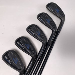 Cobra KING Forged CB Black Iron Set 7-PW+GW AMT X100 Tour White Extra Stiff RH