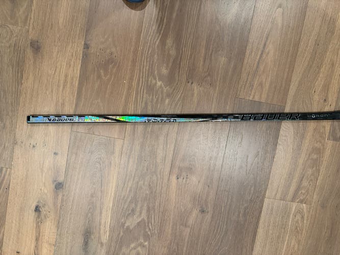 Custom Silver Junior Bauer Twitch Left Hand Hockey Stick P28 (Used)