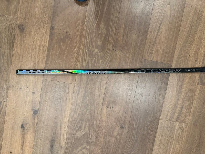 Custom Silver Junior Bauer Twitch Left Hand Hockey Stick P28 (Used)