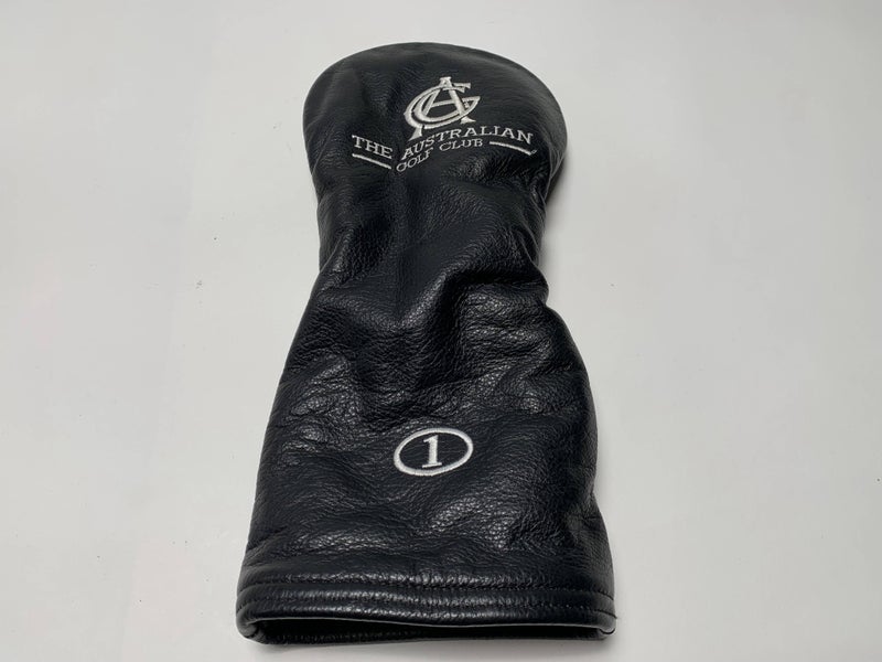 AM&E The Australian Golf Club Black Leather Driver Head Cover HC