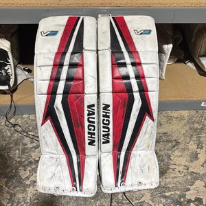Used Junior Vaughn Velocity V9 Goalie Leg Pads 28”+2