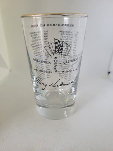 Vintage 1959 Indianapolis Motor Speedway Glass