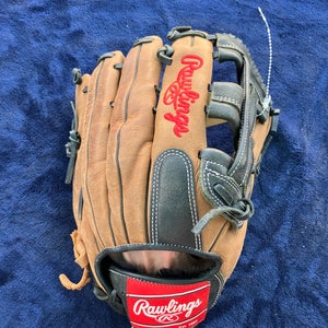 Brown Adult Rawlings Premium Series RH Outfield Baseball Glove 12.75" (Used)