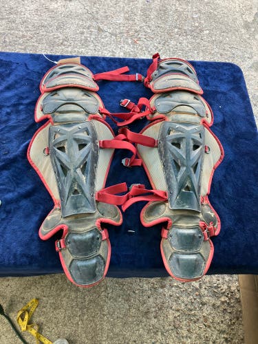 Black Adult Mizuno Samurai Catcher's Leg Guard (Used)