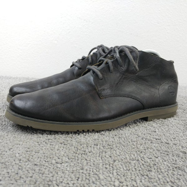 Timberland Yorkdale Chukka Mens Size 8 Ankle Boots Dark Brown Leather Lace Up
